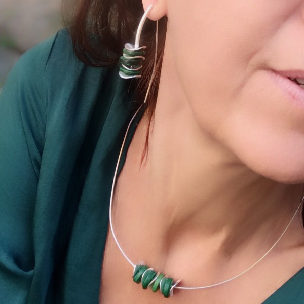 Nature Green earrings